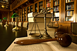 law gavel and weighing scale