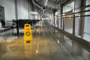 slippery floor caution stand personal injury law firm jacksonville fl